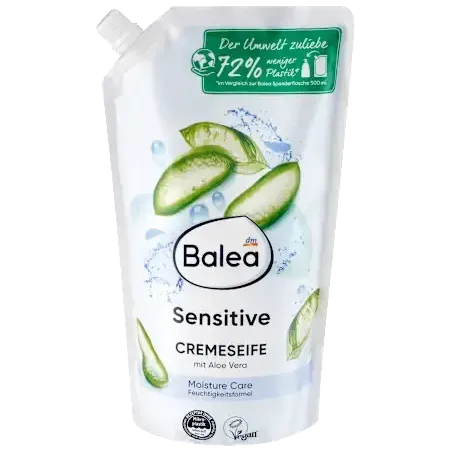 Săpun cremă pentru piele sensibilă, rezervă, 850 ml