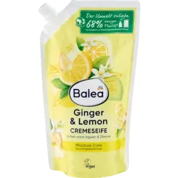 Săpun cremă Ghimbir și Lămâie, reumplere, 500 ml