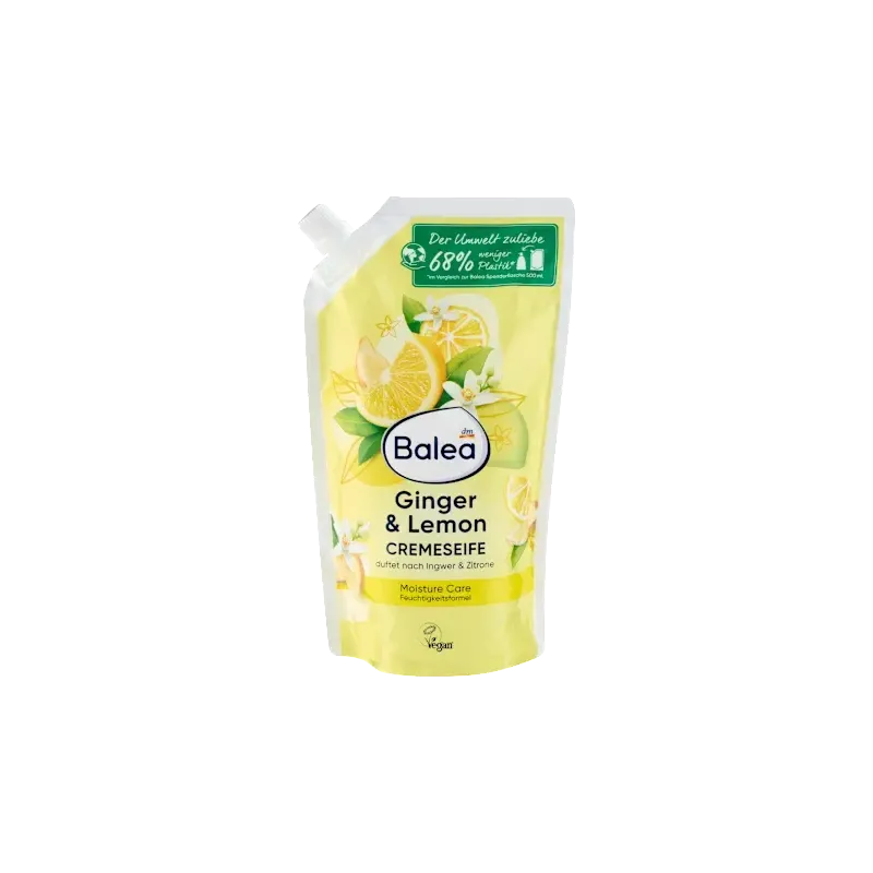 Săpun cremă Ghimbir și Lămâie, reumplere, 500 ml