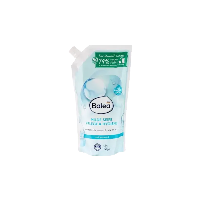 Săpun lichid, săpun blând pentru îngrijire și igienă, antibacterian, reumplere, 500 ml