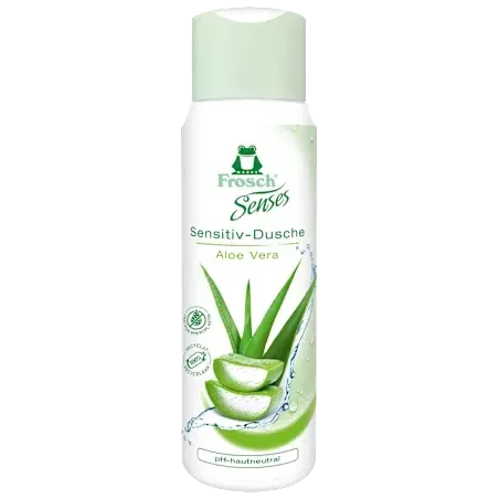 Gel de duș pentru ten sensibil cu aloe vera, 300 ml
