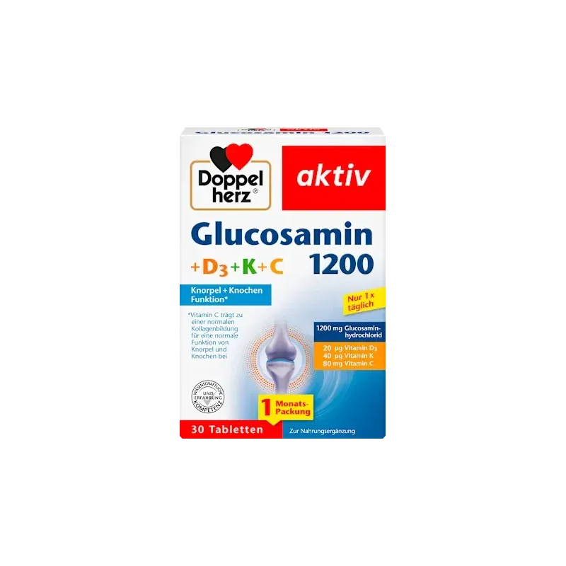 Glucozamină 1200 comprimate, 30 de comprimate, 47,4 g