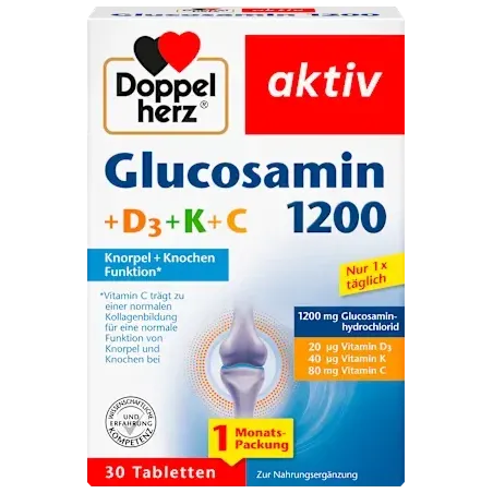 Glucozamină 1200 comprimate, 30 de comprimate, 47,4 g