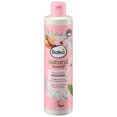 Gel de duș Natural Beauty Extract cu ulei de migdale și flori de cireș, 250 ml