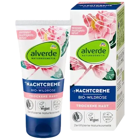 Cremă de noapte cu trandafir sălbatic, 50 ml