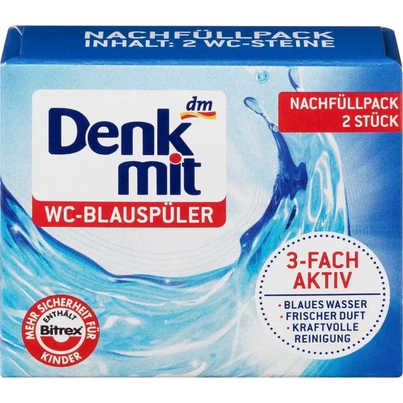 Pachet de reîncărcare pentru clătire WC-Blue, 2 buc