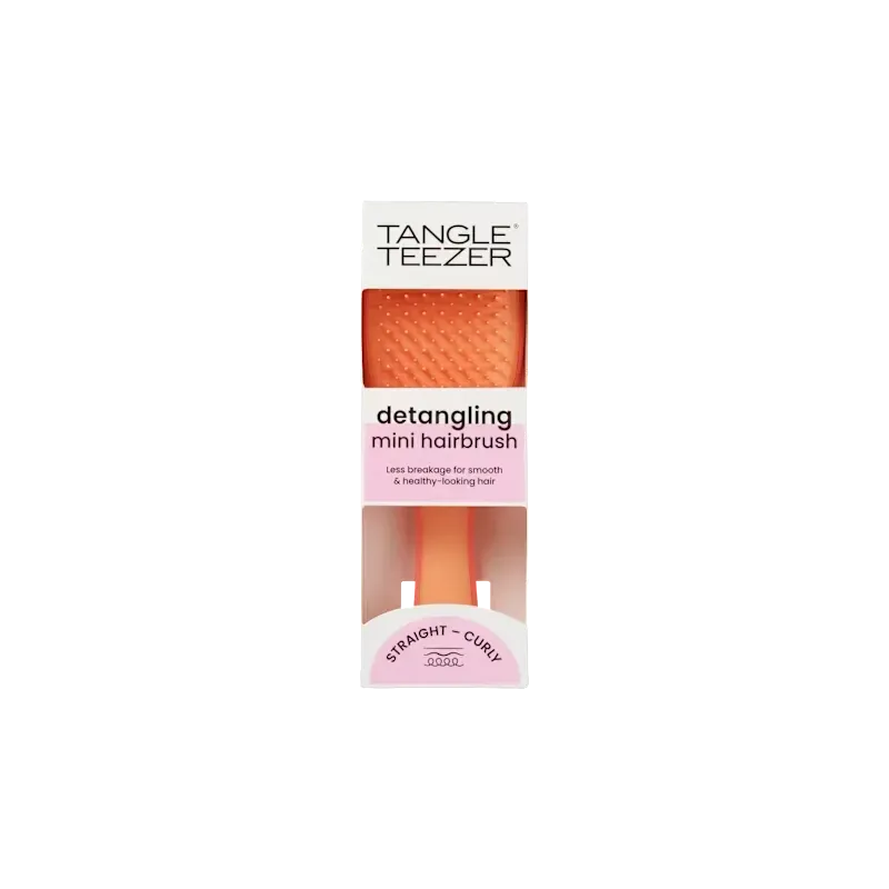 Perie mini pentru descurcat părul, Ultimate Detangler roz somon caisă, 1 buc.