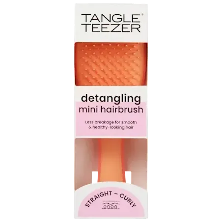 Perie mini pentru descurcat părul, Ultimate Detangler roz somon caisă, 1 buc.