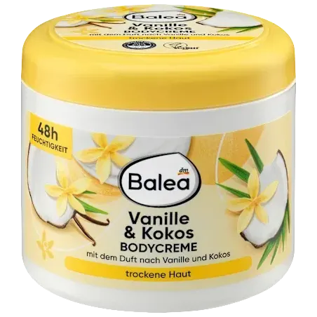 Cremă de corp vanilie și nucă de cocos, 500 ml