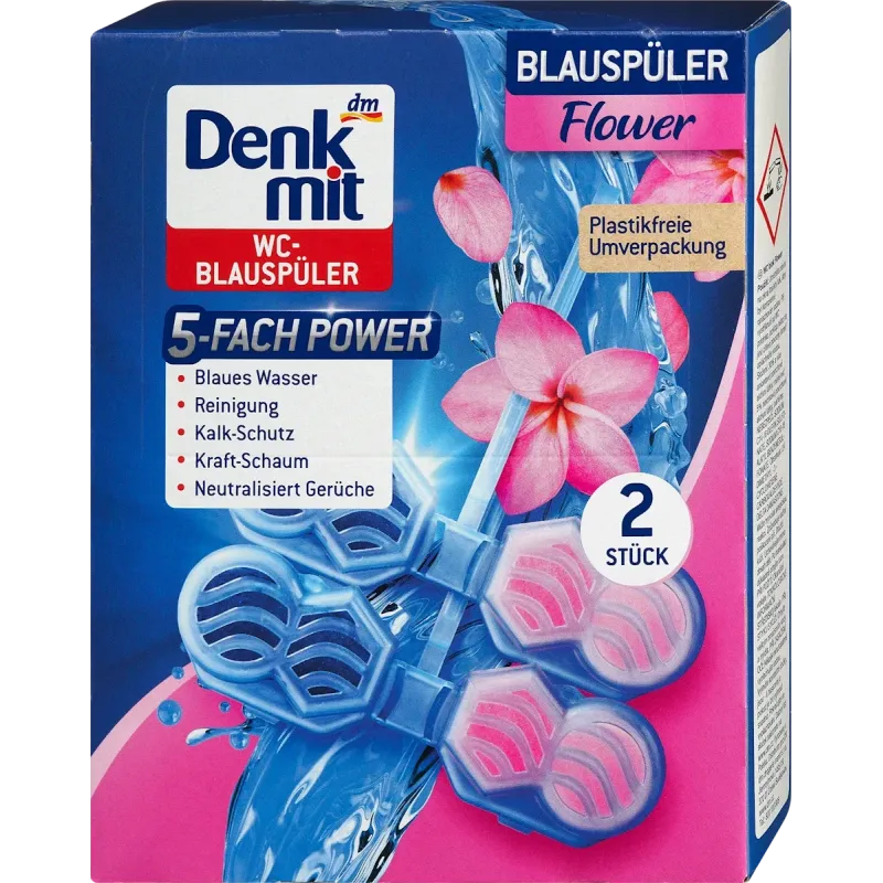 WC Blue Rinse Agent Flower, 2 buc