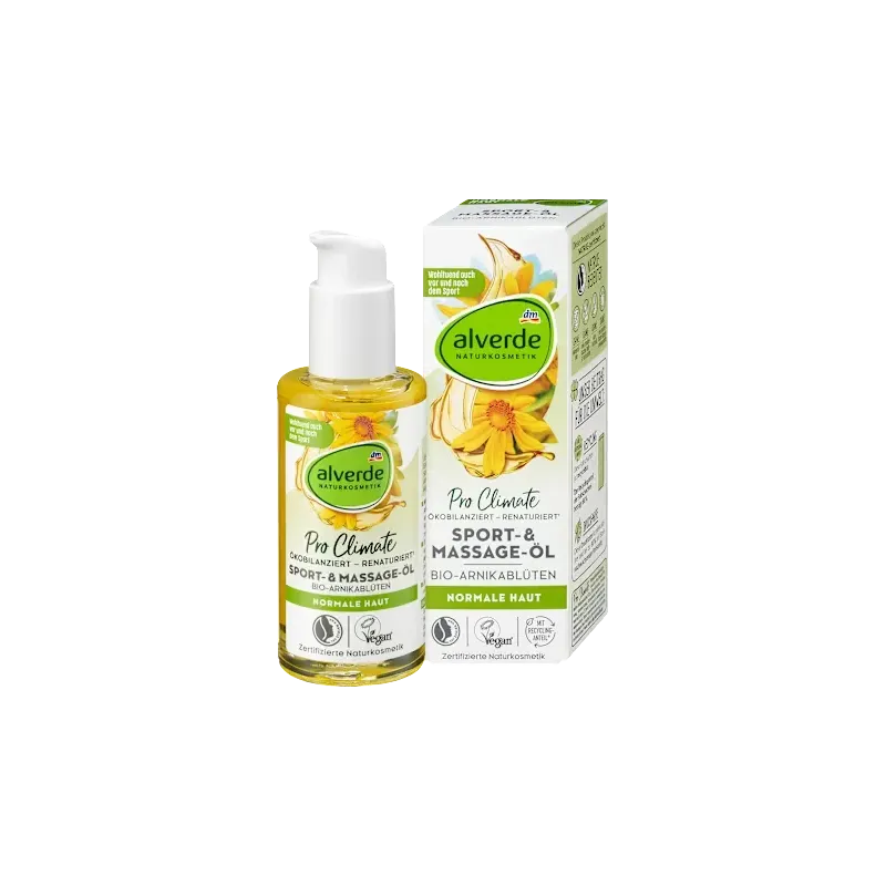 Ulei de corp cu flori de arnică, sport și masaj