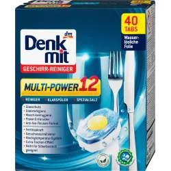 Tabs pentru mașină de spălat vase Multi-Power 12, 40 buc