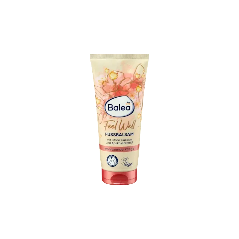 Balsam de picioare Feel Well cu Litsea Cubeba și ulei de sâmburi de caisă, 100 ml