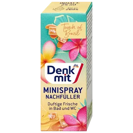 Mini odorizant spray Touch of Brazil, rezervă, 25 ml