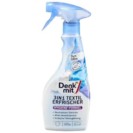 Odorizant textil 3 în 1 Bumbac Pur, 500 ml