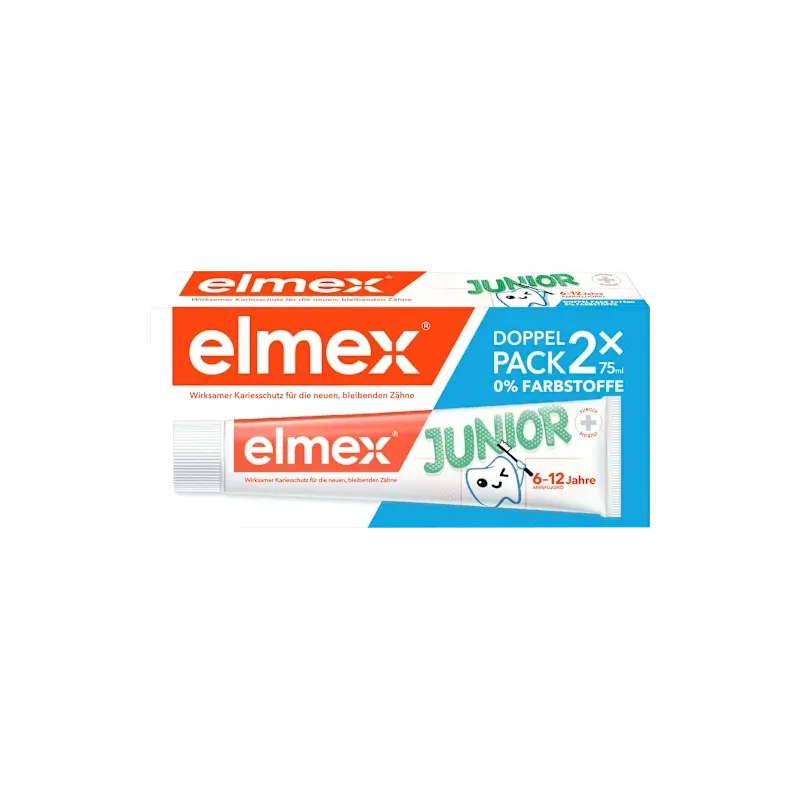 Pastă de dinți pentru copii Junior 6-12 ani (2x75ml), 150ml