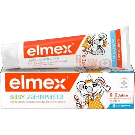 Pastă de dinți pentru bebeluși, 0-2 ani, 50 ml