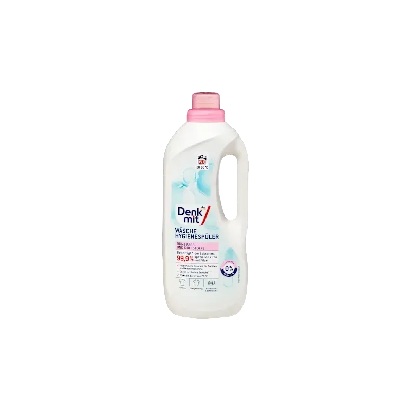 Clătire igienă Dezinfectare a rufelor fără coloranți și parfumuri 20 WL, 1,5 l