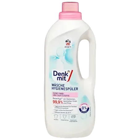 Clătire igienă Dezinfectare a rufelor fără coloranți și parfumuri 20 WL, 1,5 l