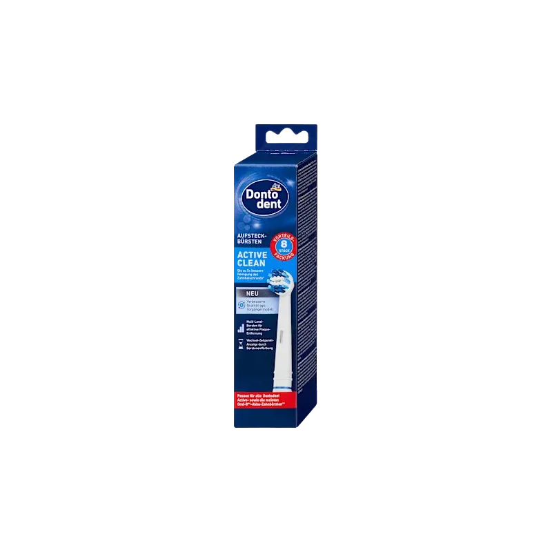 Capete de periuță Active Clean, 8 buc