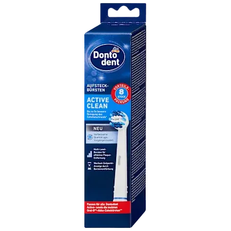 Capete de periuță Active Clean, 8 buc