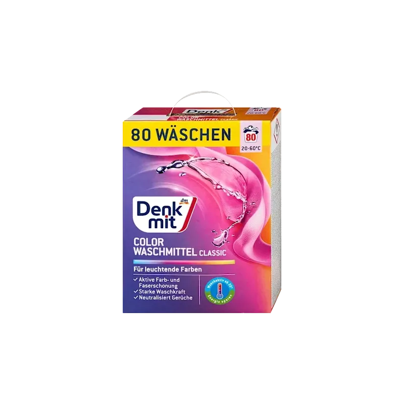 Pulbere detergent colorat, 80 Wl