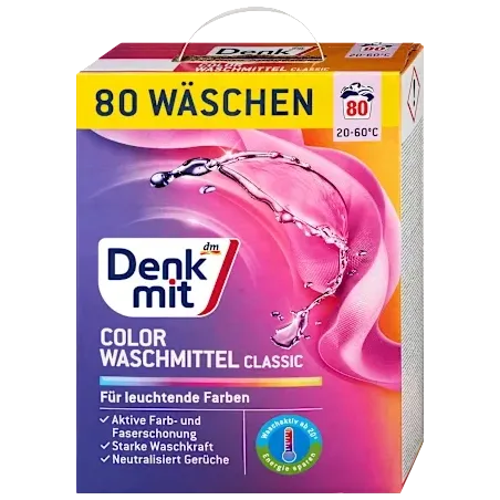 Pulbere detergent colorat, 80 Wl