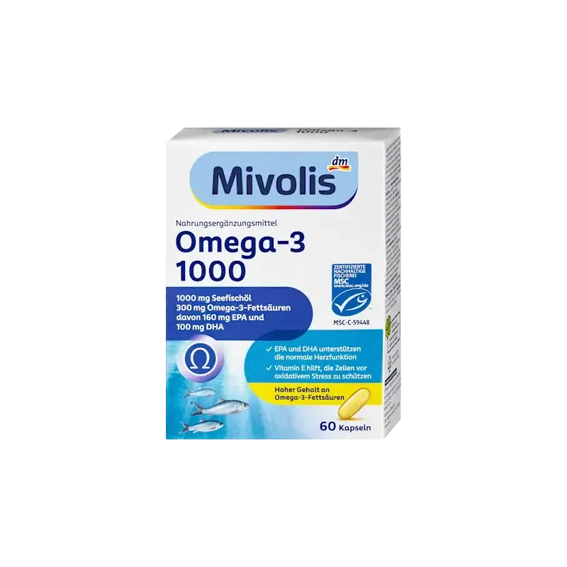 Omega-3 1000, Capsule 60 buc, 85,1 g