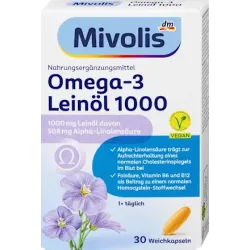 Ulei de in Omega-3 1000 capsule 30 buc, 46,9 g