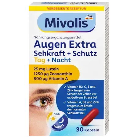 Eye Extra Vision + Protecție, Zi + Noapte, Capsule, 30 bucăți, 16 g