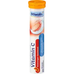 Comprimate efervescente cu vitamina C, 20 de comprimate, 82 g