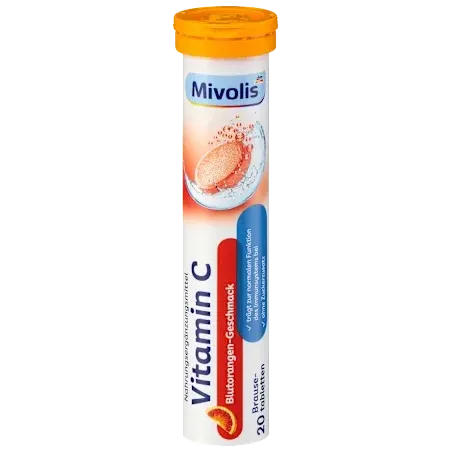Comprimate efervescente cu vitamina C, 20 de comprimate, 82 g