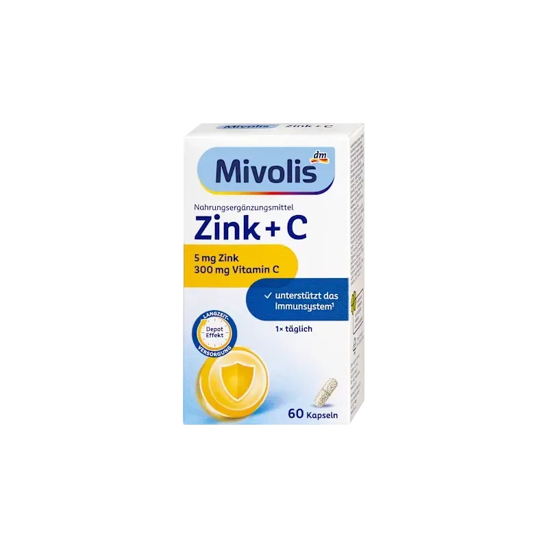 Capsule Zinc + C, 60 buc, 38 g