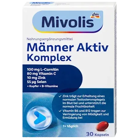 Capsule cu complex activ pentru bărbați, 30 buc, 26 g