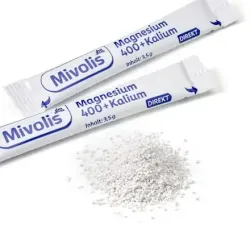 Batoane directe cu magneziu 400+potasiu, 30 de batoane, 105 g