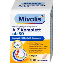 AZ Complete Depot de la vârsta de 50 de ani, 100 de comprimate, 153 g