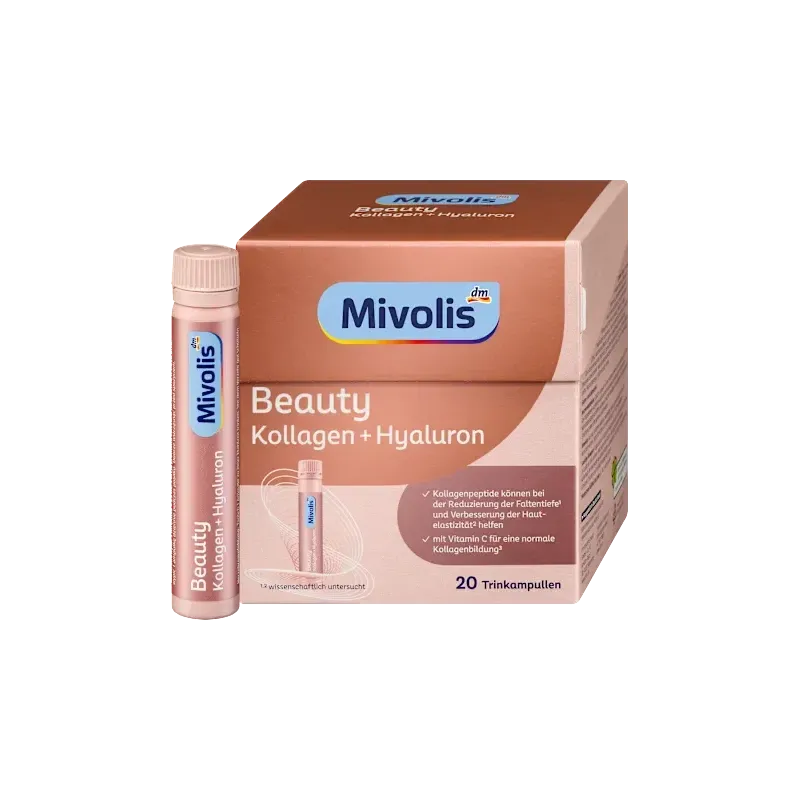Fiole de băut cu colagen și acid hialuronic pentru înfrumusețare, 20 de bucăți, 500 ml