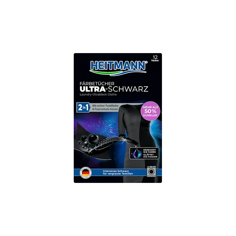 Șervețele de vopsire Ultra Black 2 în 1, 12 buc