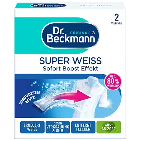 Pliculețe de detergent,alb strălucitor, 80g