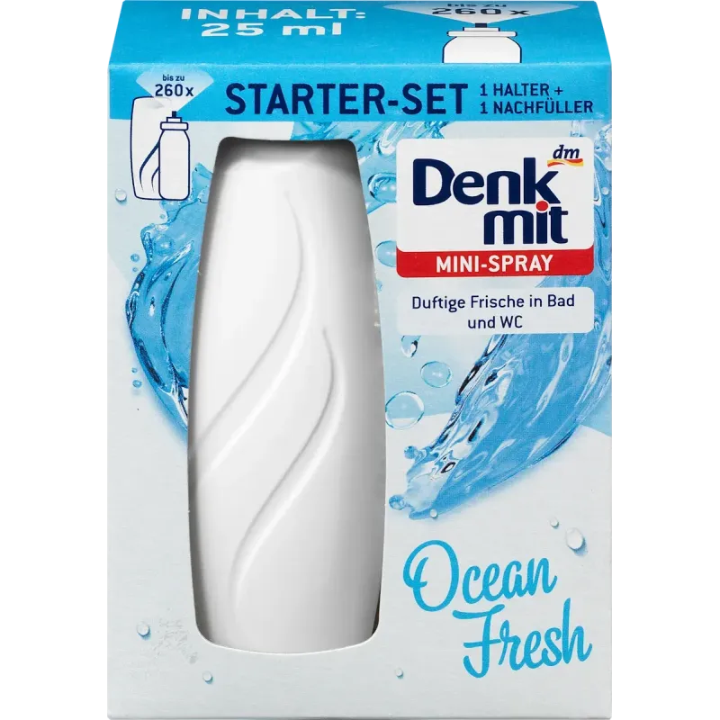 Set de pornire pentru Odorizant Mini Spray Ocean Fresh, 25 ml