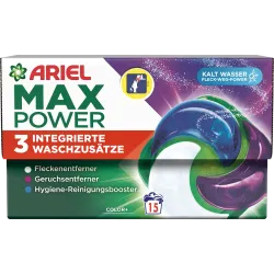 Capsule detergent colorate Max Power, 15 W