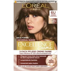 Vopsea de păr Nude 6U Universal Dark Blonde, 1 buc.