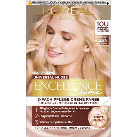 Culoare de păr Nude 10U blond deschis, 1 buc.