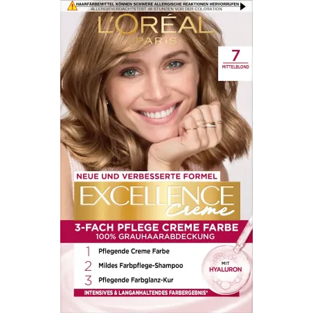 Culoare de păr 7 Blond Mediu, 1 buc.