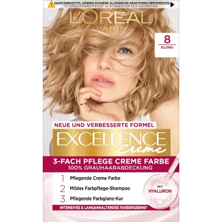 Culoare de păr 8 Blond, 1 buc.
