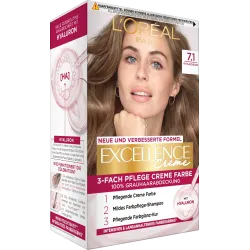 Vopsea de păr 7.1 Blond Mediu Cenușiu, 1 buc.