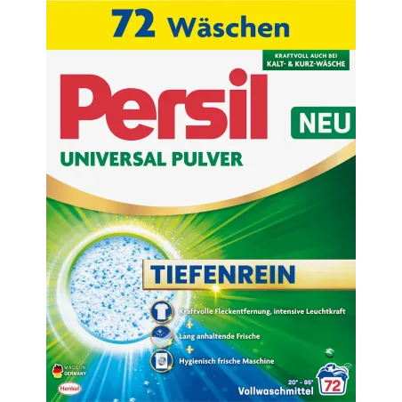 Detergent pudră universal pentru rufe, cu putere mare de curățare, 72 de spălări