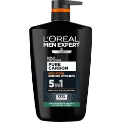 Gel de duș Pure Carbon cu cărbune, acțiune multiplă 5 în 1, 1.000 ml