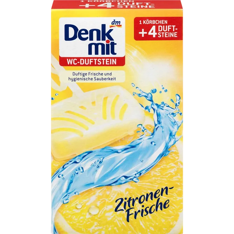 WC Fragrance Stone Lemon Freshness, 4 buc