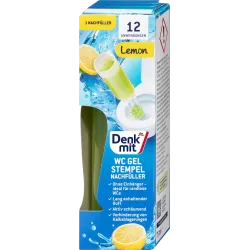 Rezervă gel pentru curățarea toaletei (aplicator tip ștampilă), aromă de lămâie, 1 buc., 75 ml